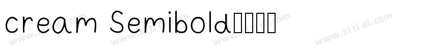 cream Semibold字体转换